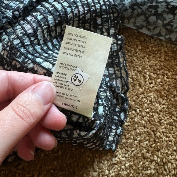 Free People Beatrice Top In Black Combo - S - Picture 6 of 6